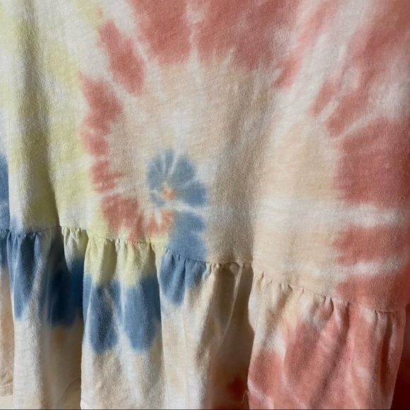 AE Tie-Dye Scoop Neck Babydoll T-Shirt S - Picture 7 of 9